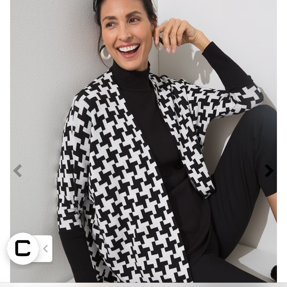 Chicos L/XL Cardigan Sweater